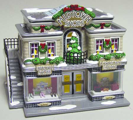 Snow Village Midtown Shops - With Box-Bx541