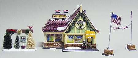 Snow Village Friendly Used Car Sales - Boxed