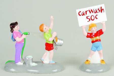 Snow Village Car Wash Fundraiser - With Box Bx637