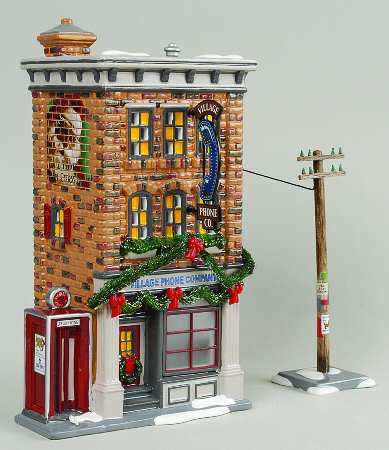 Snow Village Village Phone Company - With Box Bx 636
