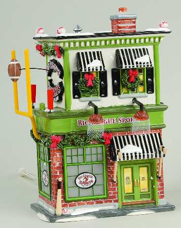 Snow Village Big League Sports - With Box Bx640