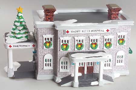 Snow Village Snowy Hills Hospital - Boxed