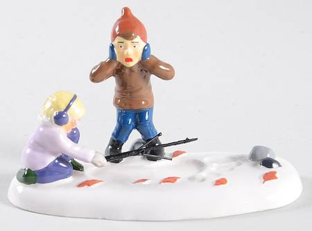 Snow Village Sasquatch Foot Print? - With Box Bx1269