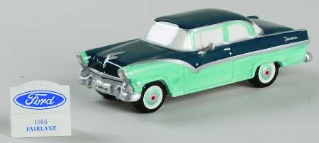 Snow Village 1955 Ford Fairlane-Green - Boxed
