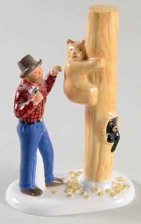 Snow Village Jonathan The Bear Man - With Box Bx962