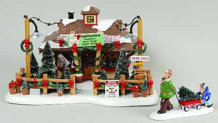 Snow Village Lyndale Tree Lot - With Box Bx800