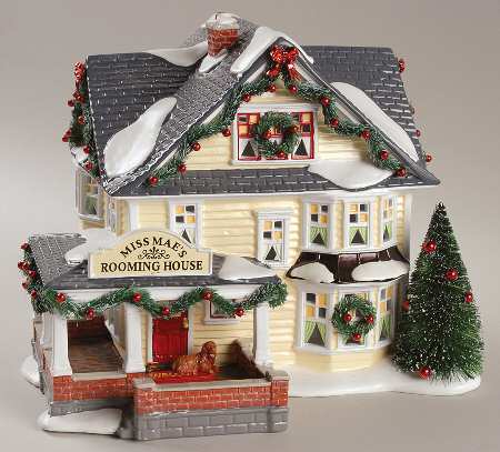 Snow Village Miss Mae's Rooming House - With Box Bx901