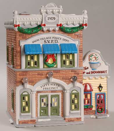 Snow Village Village Police Station - No Box