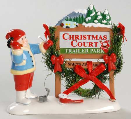 Snow Village Welcome To Christmas Court - With Box Bx771