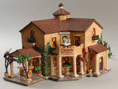 Snow Village Chateau Valley Winery - With Box Bx946