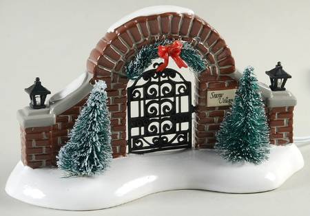 Snow Village Snow Village Gate - With Box Bx1289