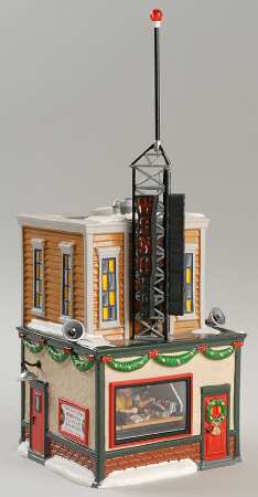 Snow Village Wsno Radio - With Box Bx756