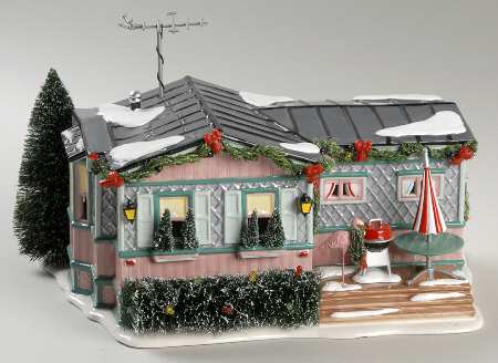 Snow Village Lot 57, Christmas Court - With Box Bx1043