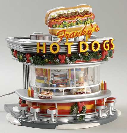 Snow Village Franky's Hot Dogs - With Box Bx656