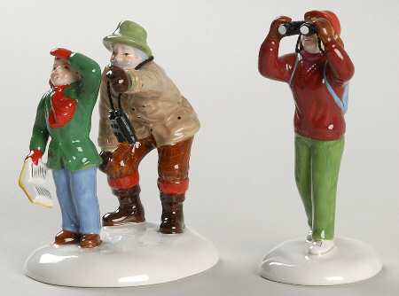 Snow Village Finding The Bird's Song - With Box Bx877