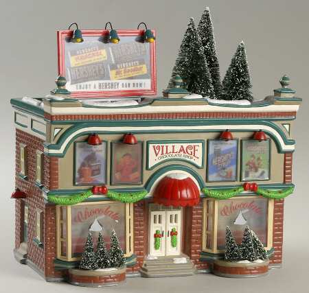 Snow Village Hershey's Chocolate Shop - With Box Bx743