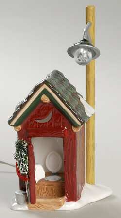 Snow Village Backwoods Outhouse - With Box Bx880