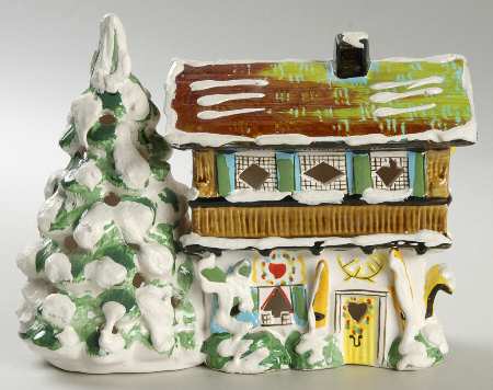 Snow Village Mountain Lodge - With Box Bx670