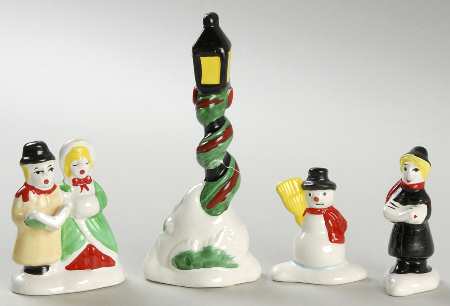 Snow Village Carolers-Set Of 4 - With Box Bx848