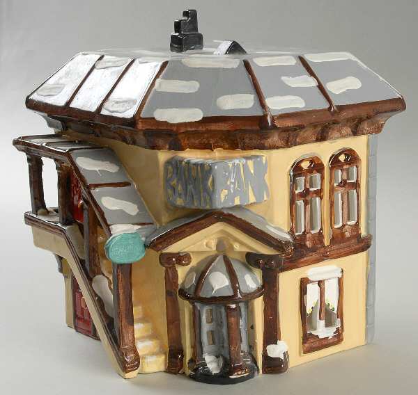 Snow Village Bank - With Box Bx709
