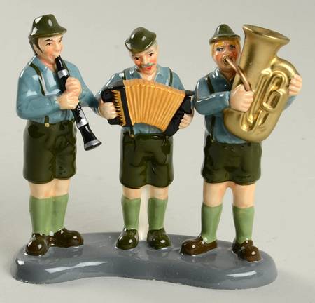 Snow Village Black Forest Oompah Band - With Box Bx1191