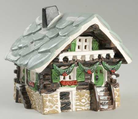 Snow Village Swiss Chalet - With Box Bx708