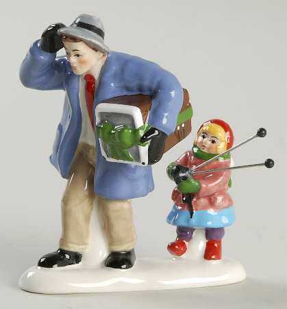 Snow Village Our First Television! - With Box Bx1029