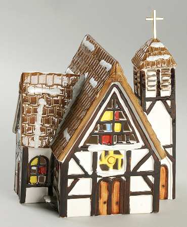 Snow Village English Church - With Box Bx703