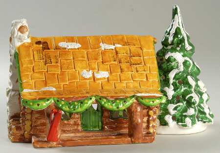 Snow Village Log Cabin - Nb686, No Box