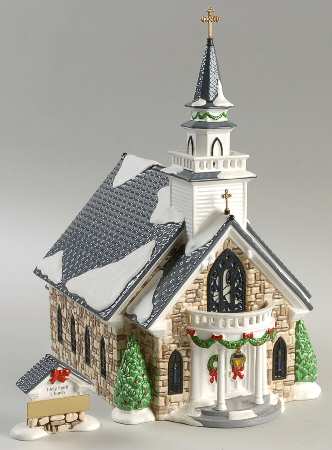 Snow Village Holy Spirit Church - With Box Bx753