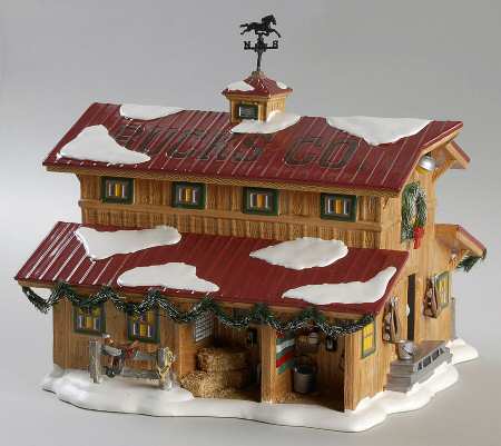 Buck's County-Snow Village Buck's County Horse Barn - Boxed