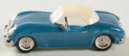 Snow Village Out For A Drive-Blue - With Box Bx956