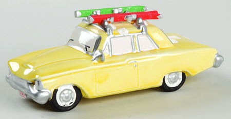 Snow Village Heading For The Hills-Yellow - Bx393 With Box by Department 56