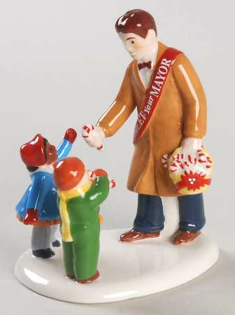 Snow Village Candy Canes From The Mayor - With Box Bx1030