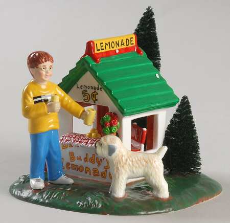 Snow Village Ben & Buddy's Lemonade Stand - With Box Bx931