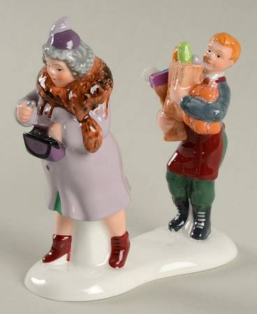 Snow Village Carry Out Boy - With Box Bx954
