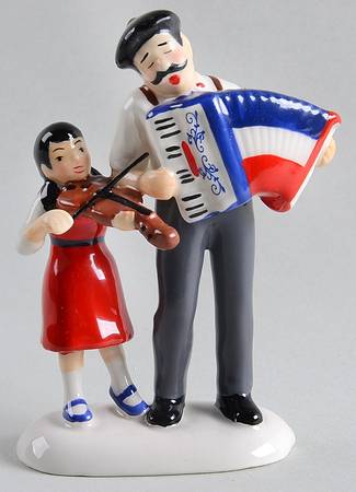 Snow Village Musique De Cafe - With Box Bx1276