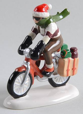 Snow Village Bike Season Every Season - With Box Bx1263