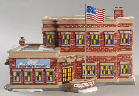 Snow Village Northgate School - With Box Bx1041