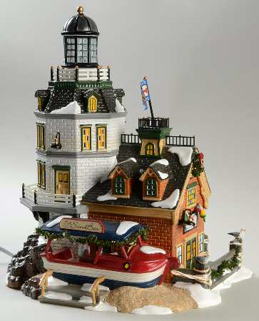 Snow Village Candlerock Lighthouse/Restaura - With Box Bx760