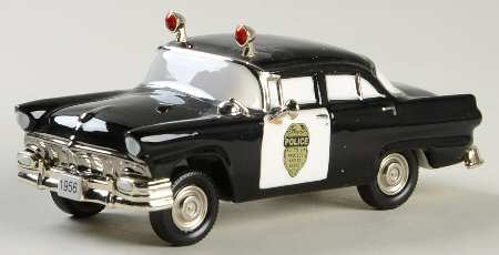 Snow Village 1956 Mainline Police Sedan - With Box Bx947