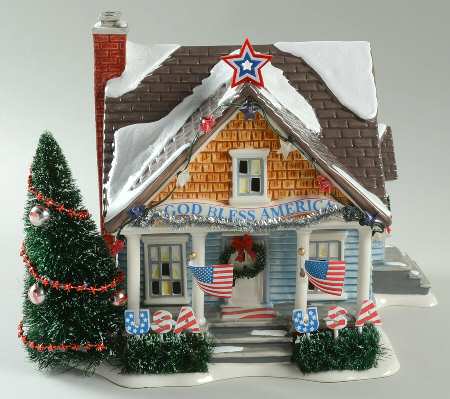 Snow Village The Patriot House - With Box Bx1065