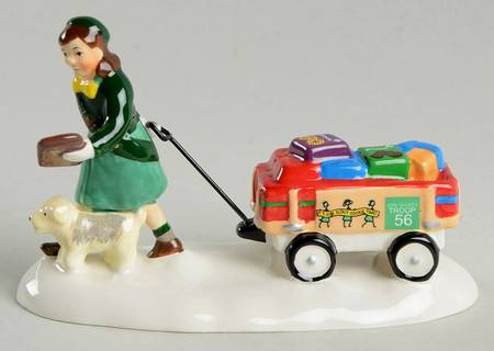 Snow Village Girl Scout Cookie Time - With Box Bx1232