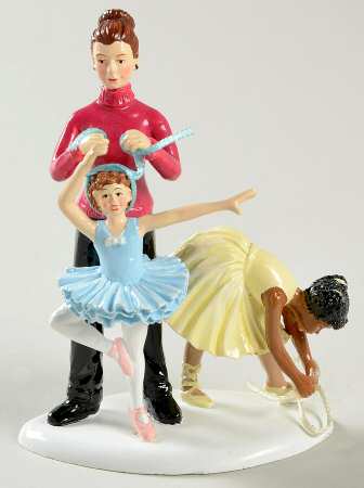 Snow Village Nutcracker Ballerinas - With Box Bx1060