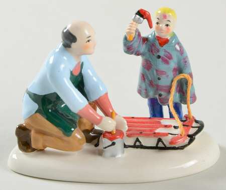 Snow Village Grandpa's Little Helper - With Box Bx1108