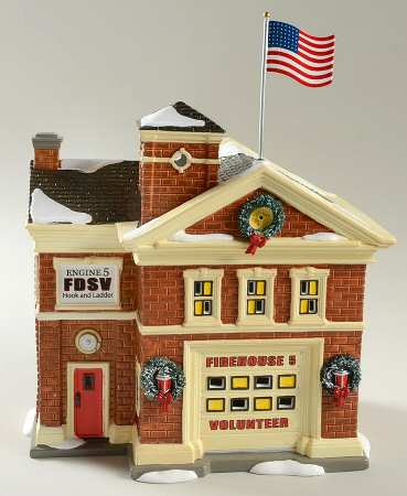 Snow Village Firehouse No. 5 - With Box Bx1066