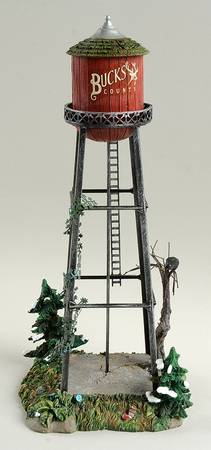 Buck's County-Snow Village Buck's County Water Tower - Boxed