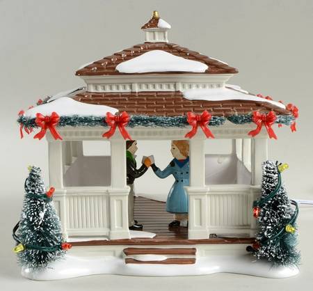 Snow Village Anniversary Gazebo - With Box Bx1221