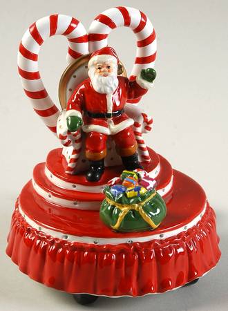 Snow Village Brite Lites Christmas-Santa's - Bx1084 With Box