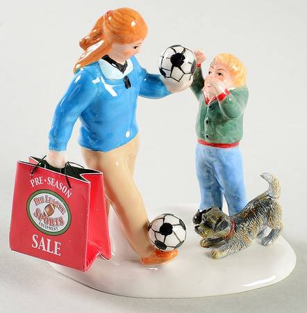 Snow Village Soccer Moms Rule - With Box Bx1257
